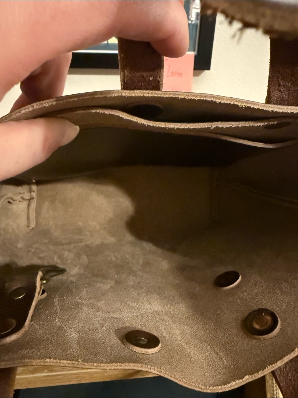 EUC Go Forth Goods Rustic Pecan Mini Avery Crossbody Bag - Picture 9 of 10